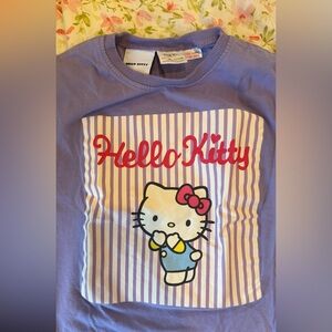 Zara Purple Striped T-Shirt